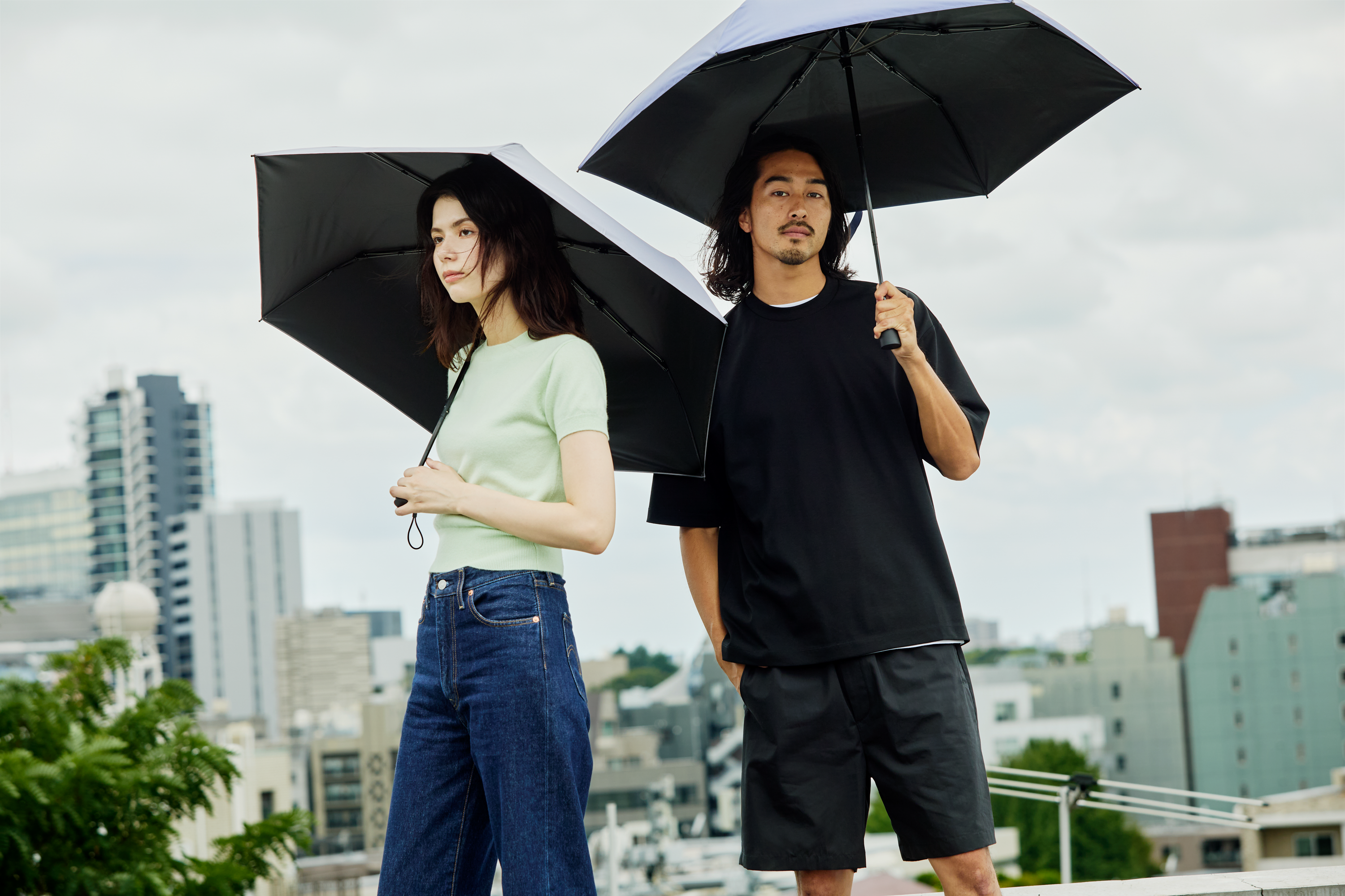 ZENTENKOU|Waterfrontの雨・晴・風に対応した傘　日傘としても雨傘としても使える晴雨兼用傘
