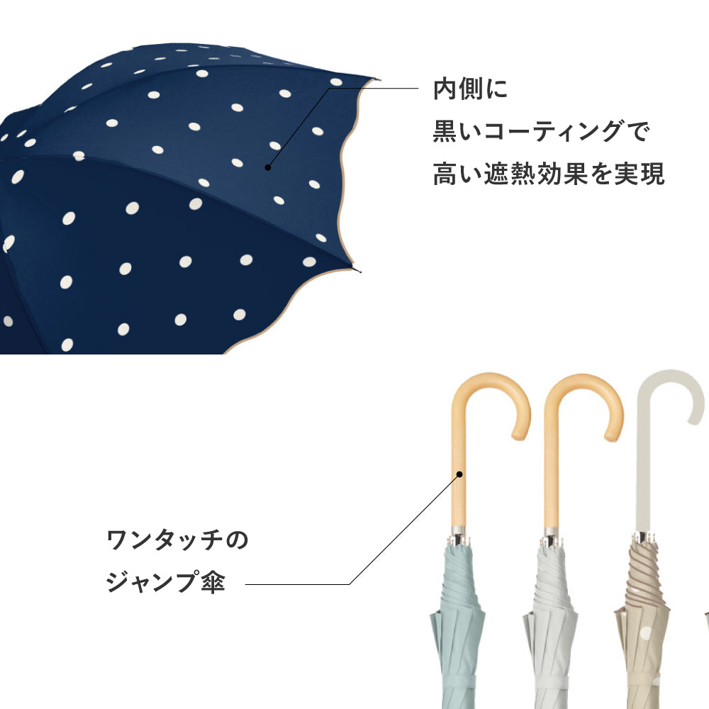 傘 日傘 雨傘 かさ カサ Waterfront ウォーターフロント シューズセレクション 長傘 レディース