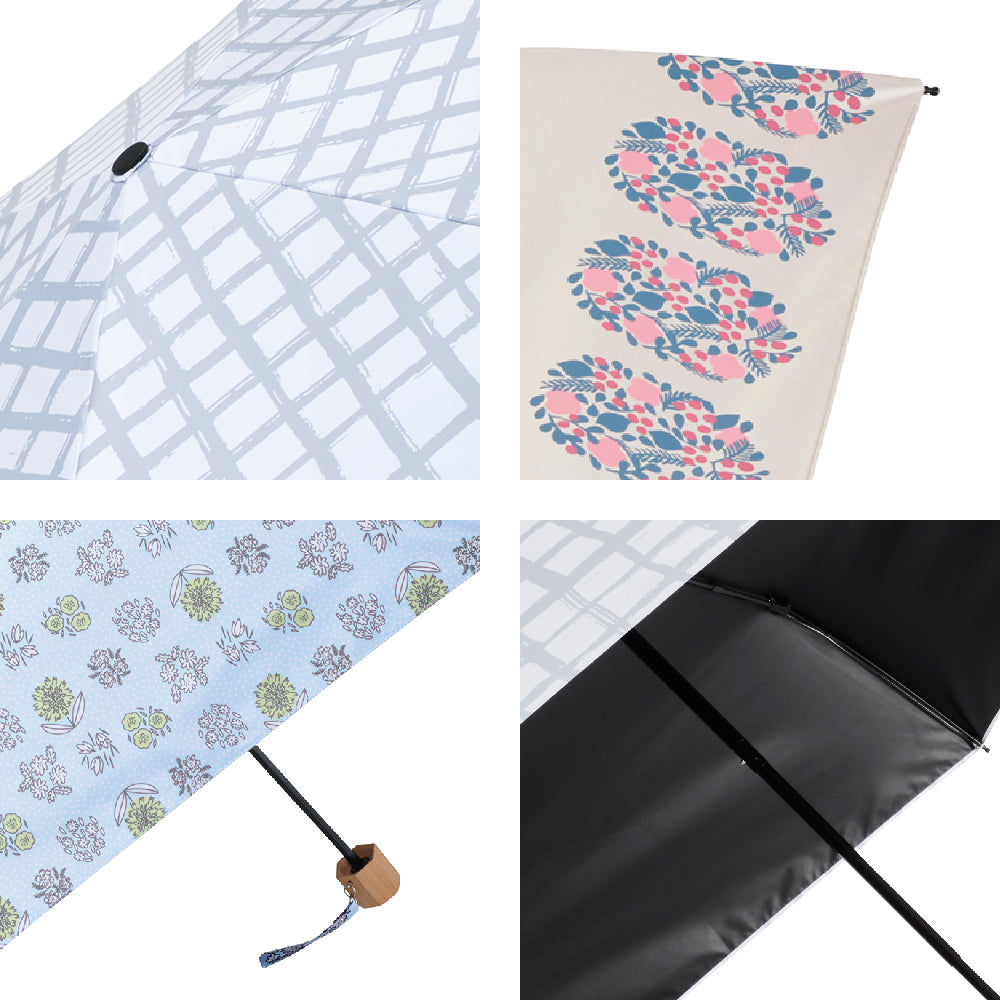 傘 日傘 雨傘 かさ カサ Waterfront ウォーターフロント シューズセレクション 折り畳み傘 レディース