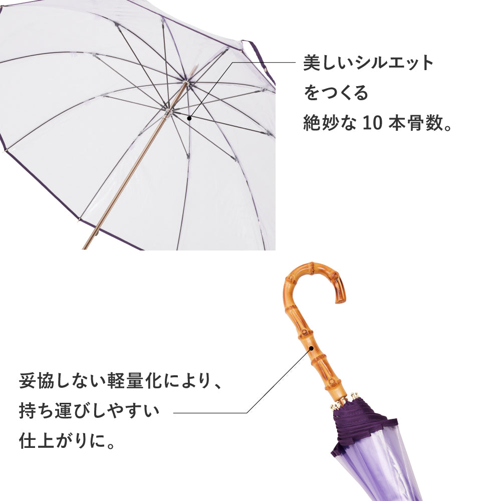 傘 日傘 雨傘 かさ カサ Waterfront ウォーターフロント シューズセレクション 長傘 レディース ビニール傘